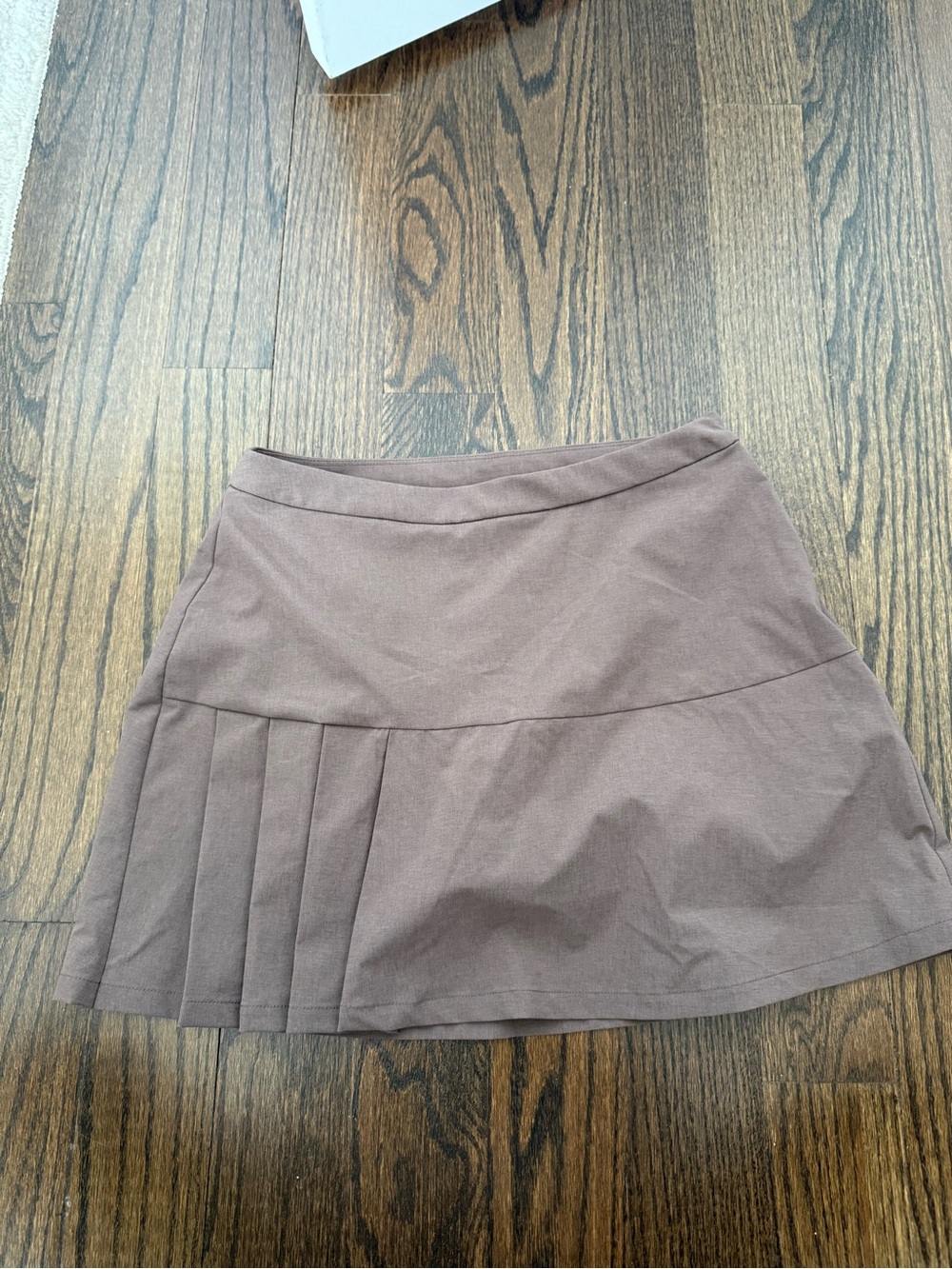 Women's Puma Brown Pleated A-Line Skirt